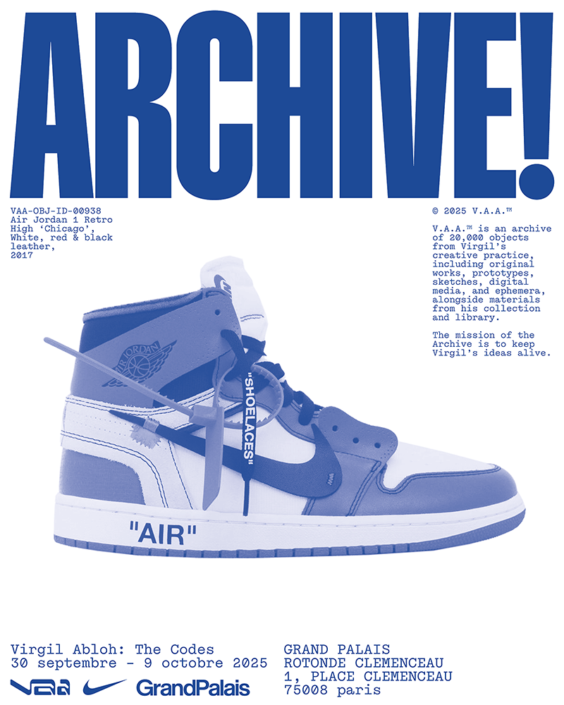 限定 Virgil Abloh Archive 巨大ポスター AJ1 ジョーダン Virgil Abloh Archive x Nike Air Jordan 1 High OG SP “Alaska